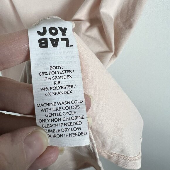 Joy Lab Tank Top Peach/ Pink color Relaxed fit HI/Lo Hem‎ Women’s Size Large - Picture 7 of 8
